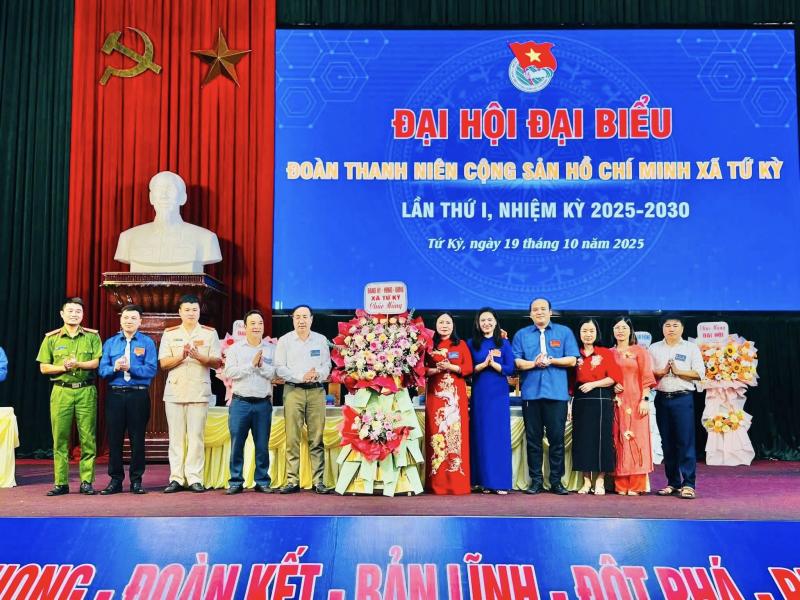 ĐOÀN XÃ TỨ KỲ TỔ CHỨC THÀNH CÔNG ĐẠI HỘI ĐẠI BIỂU ĐOÀN TNCS HỒ CHÍ MINH XÃ TỨ KỲ LẦN THỨ I, NHIỆM KỲ 2025  - 2030